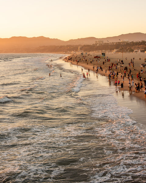 West coast sunset beach photography print. Wall art