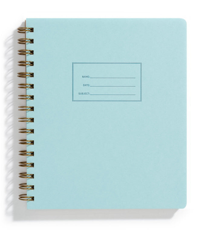 pastel colorful notebooks spiral bound pastel pool blue