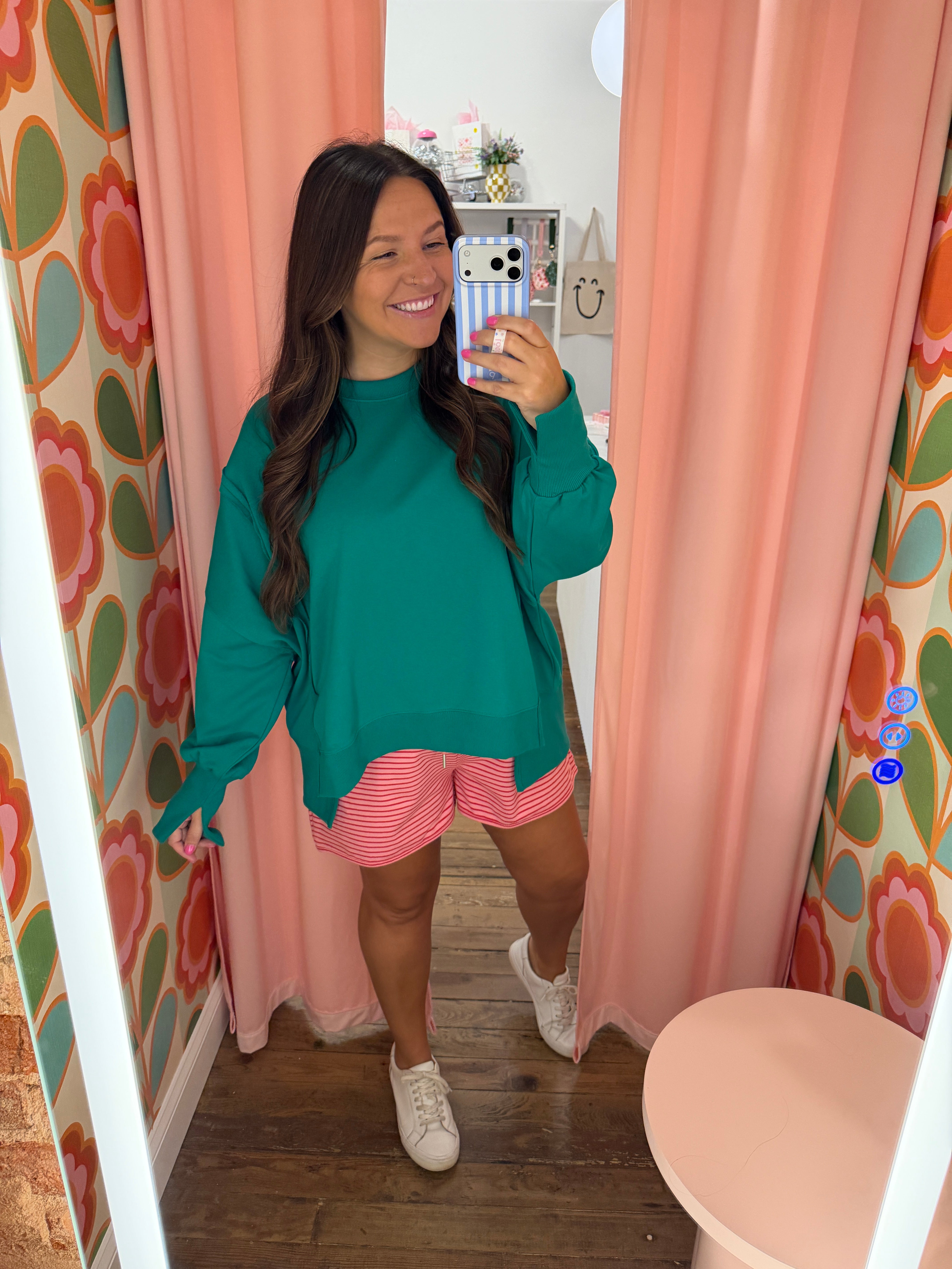Kelly Oversized Terry Sweatshirt