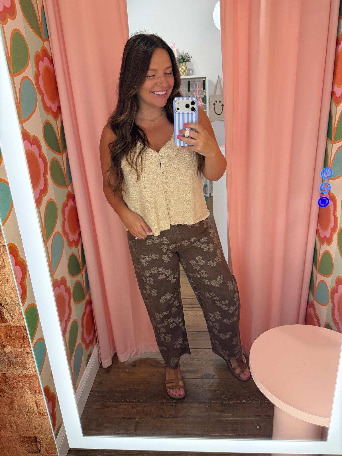Rory Floral Barrel Jeans