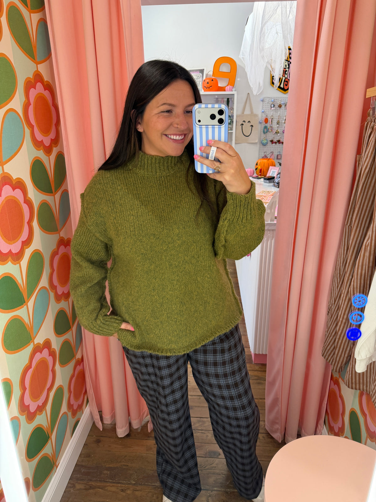 Olivia Mockneck Knit Sweater