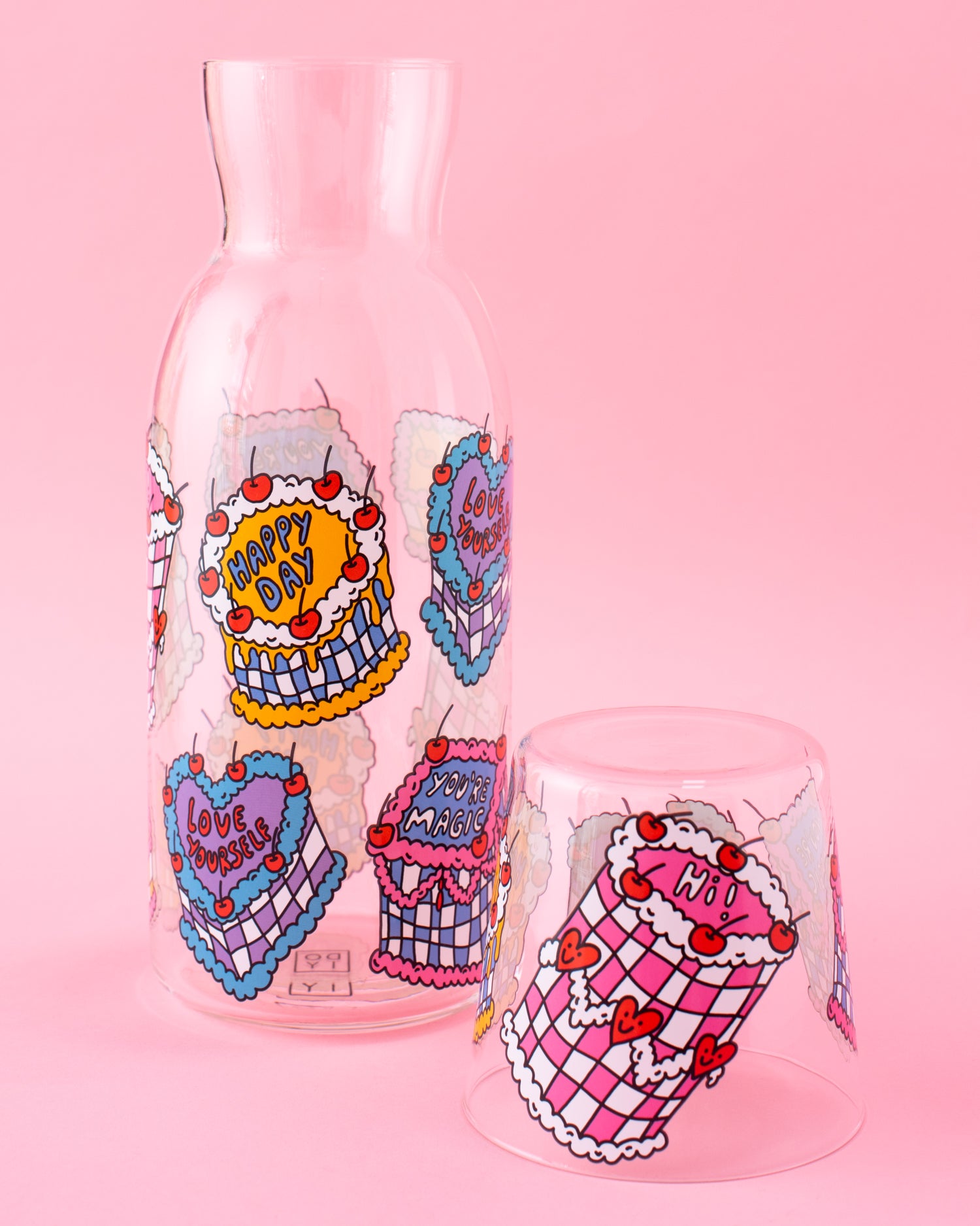 Colorful Cake Bedside Water Carafe