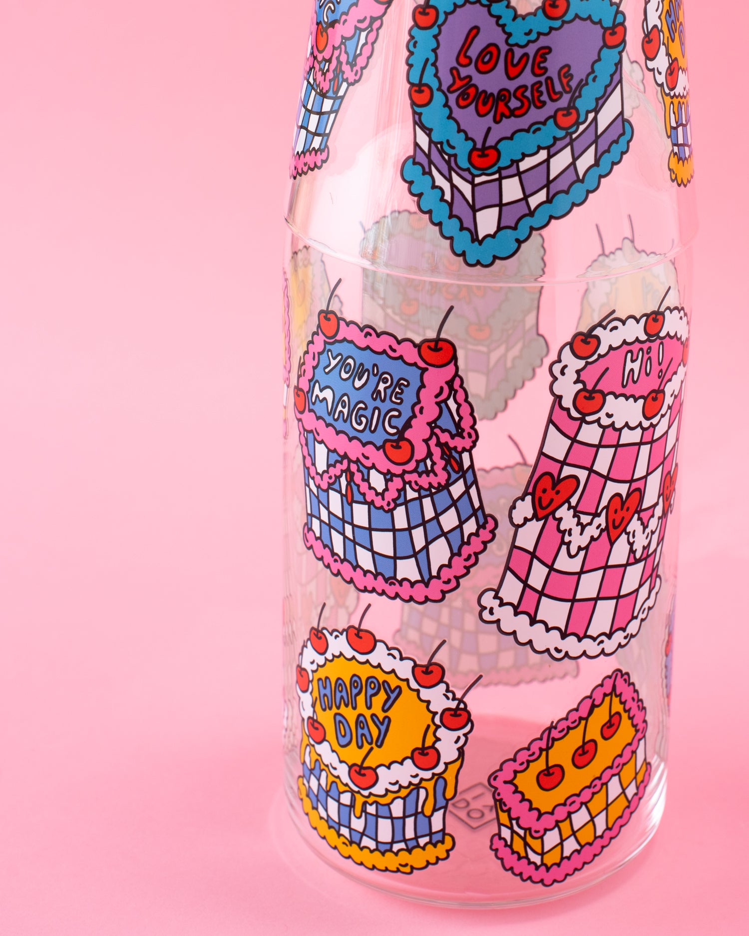Colorful Cake Bedside Water Carafe