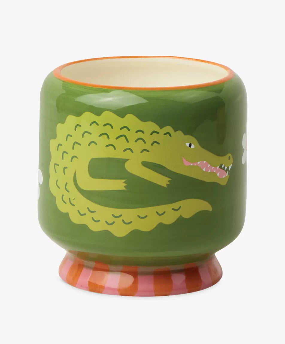 Crocodile Ceramic Candle