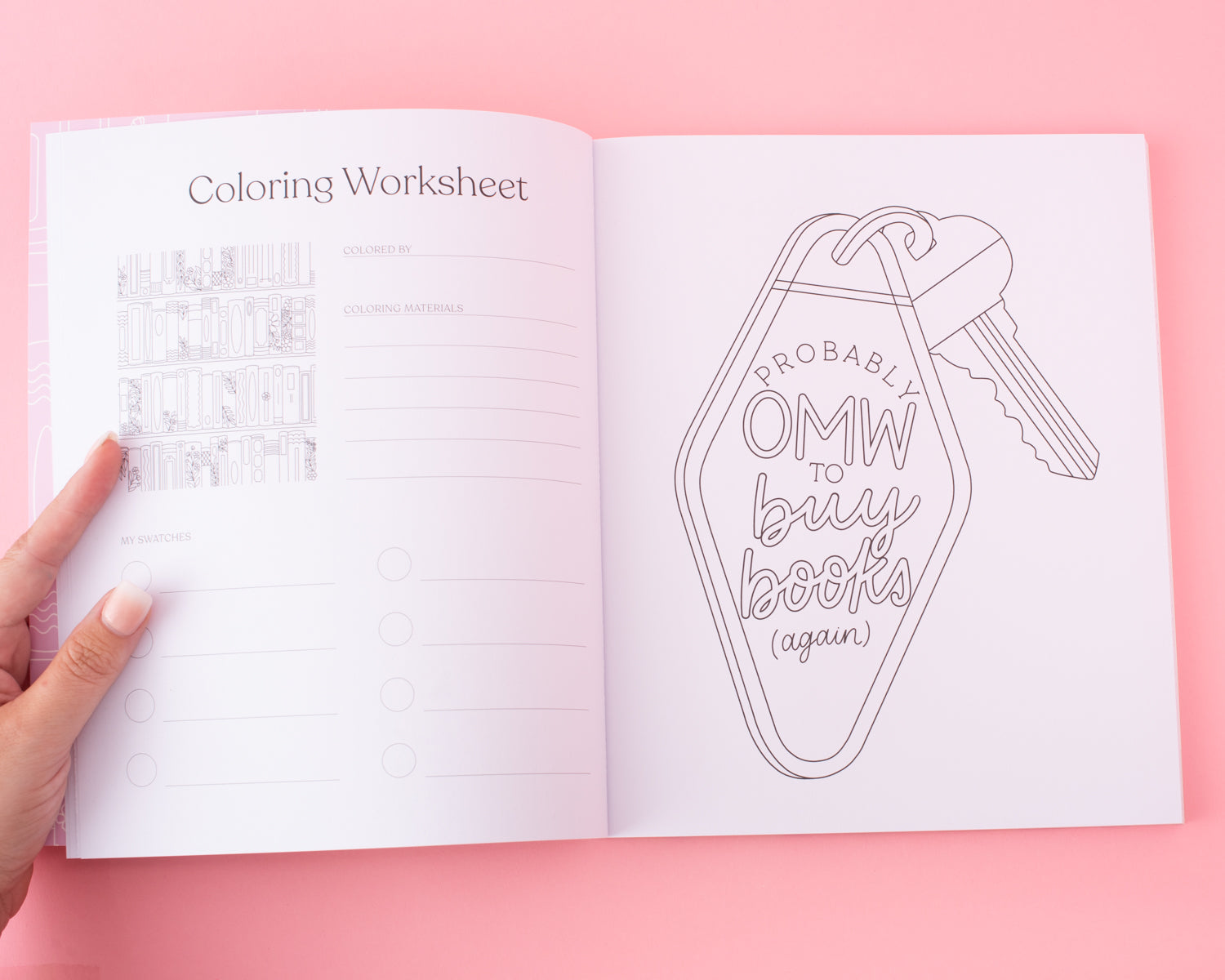 All Booked Up Coloring Book
