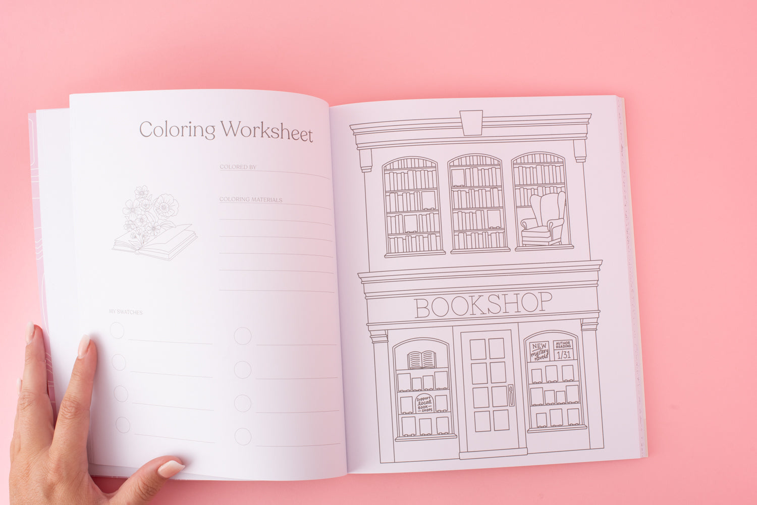 All Booked Up Coloring Book
