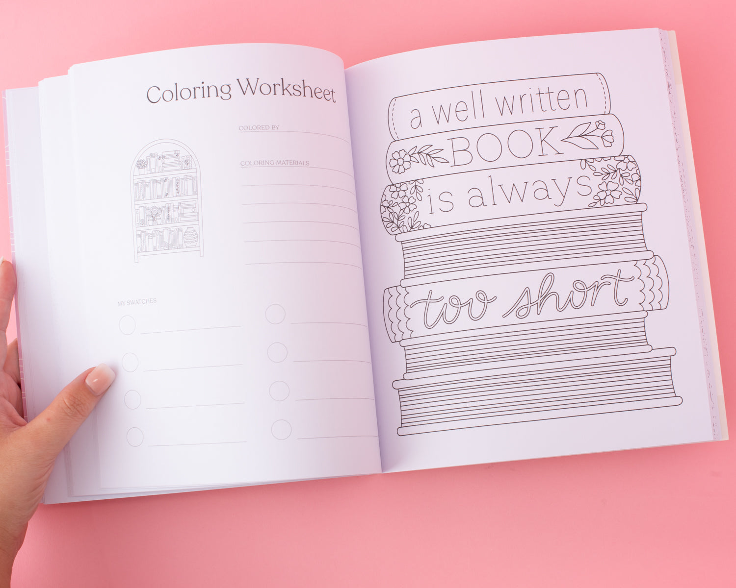 All Booked Up Coloring Book