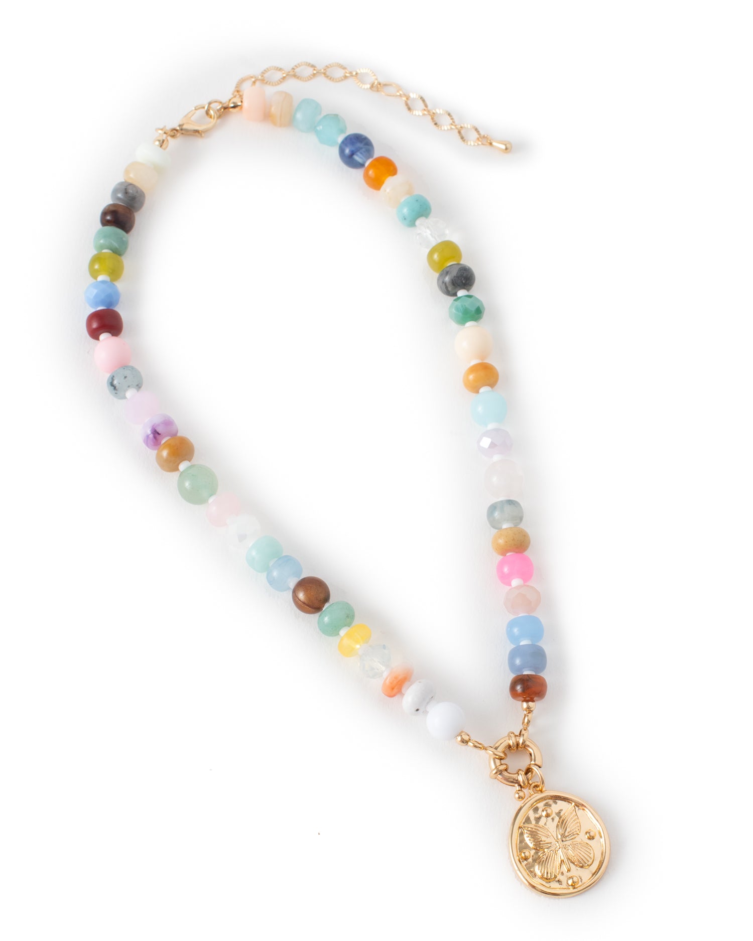 Butterfly Beaded Necklace
