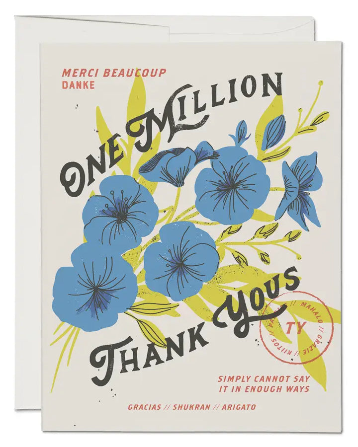 One Million Thank Yous Card