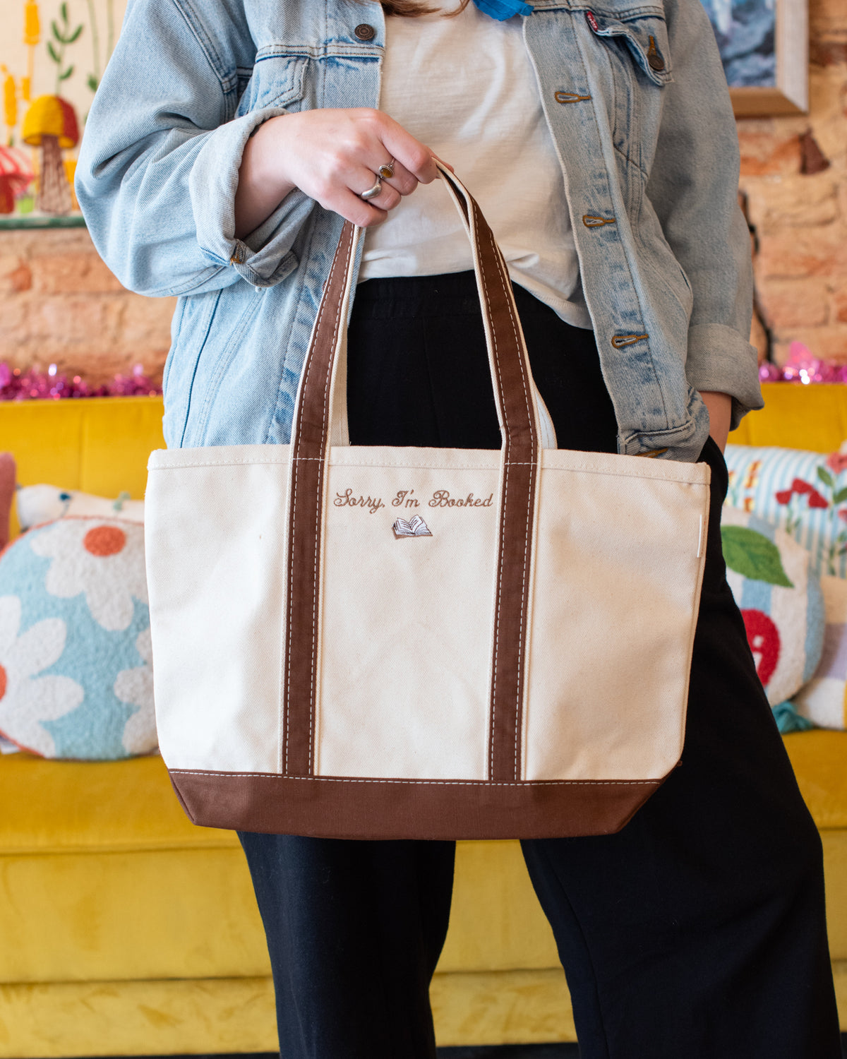 Sorry I'm Booked Zip Tote Bag
