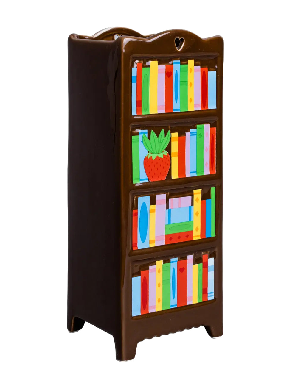 Colorful Bookshelf Vase