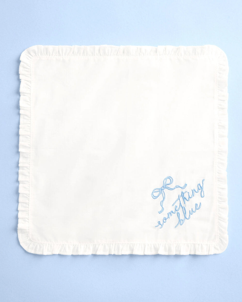 Something Blue Wedding Handkerchief