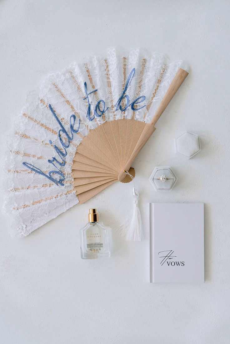 Lace Bride To Be Folding Fan
