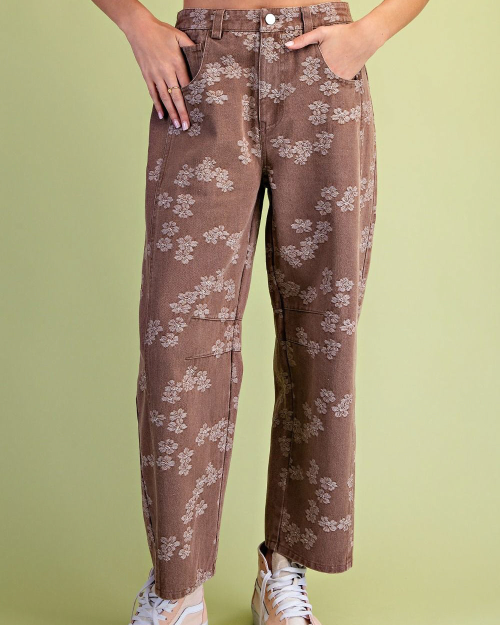 Rory Floral Barrel Jeans