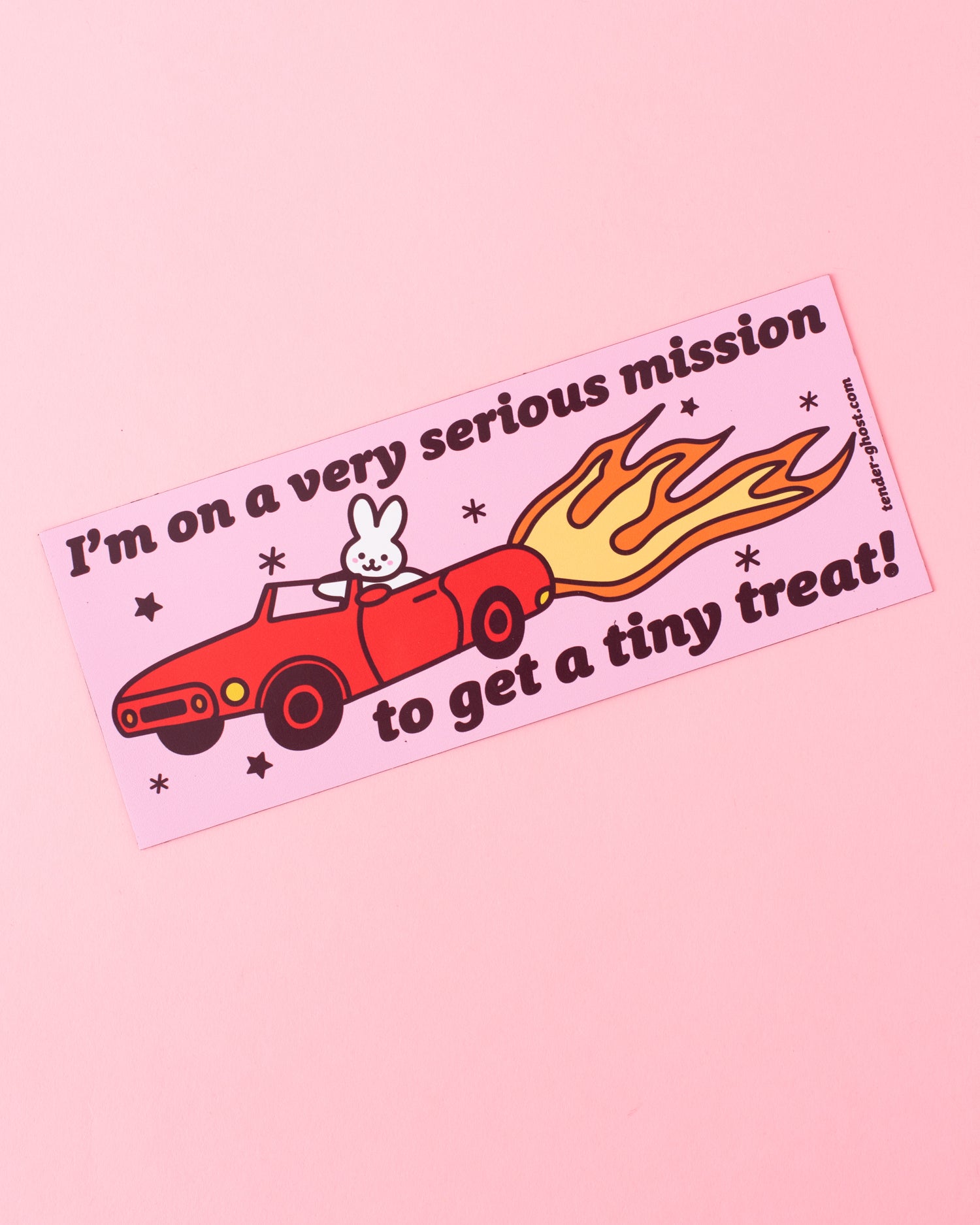 Tiny Treat Mission Car Magnet