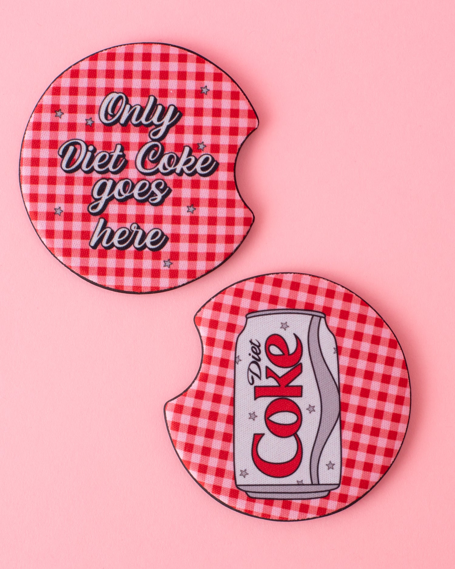 Diet Coke Goes Here Car Coasters