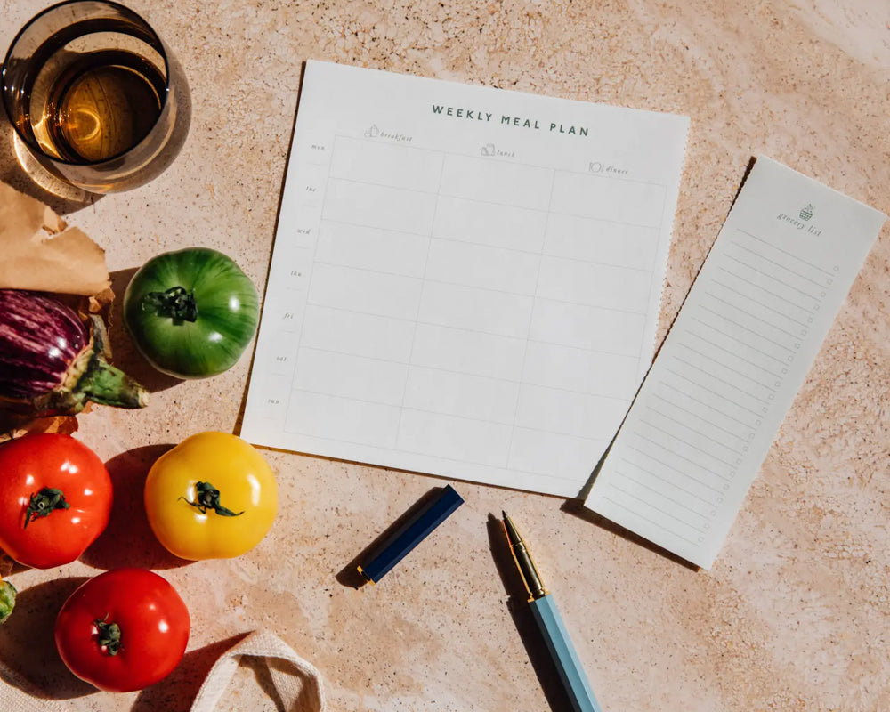 Tablecloth Weekly Meal Planner Pad