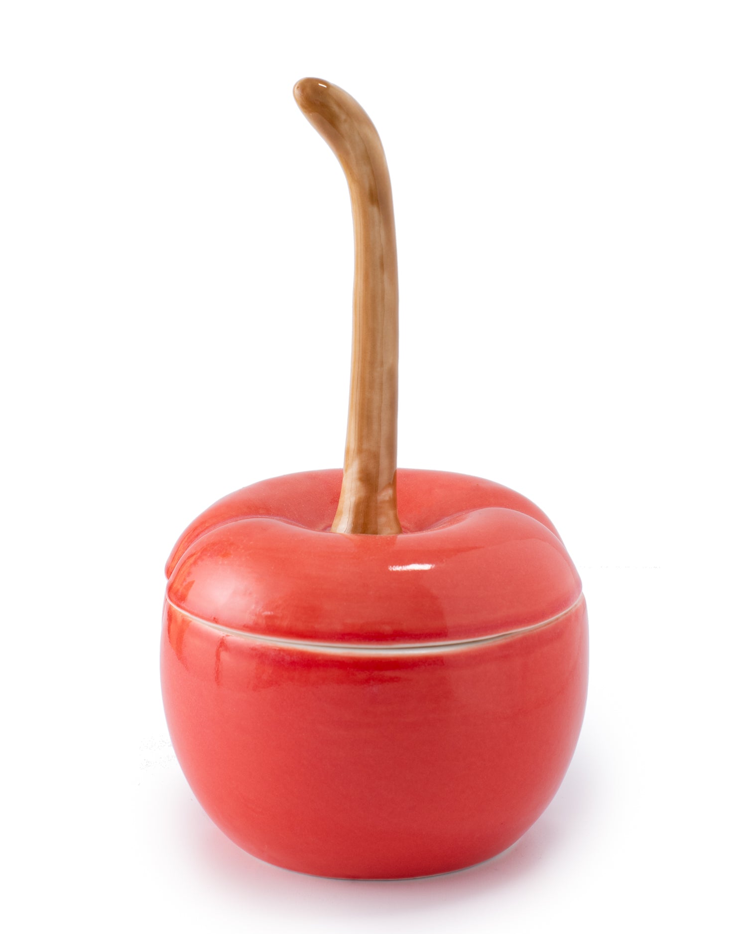 Stoneware Cherry Jar