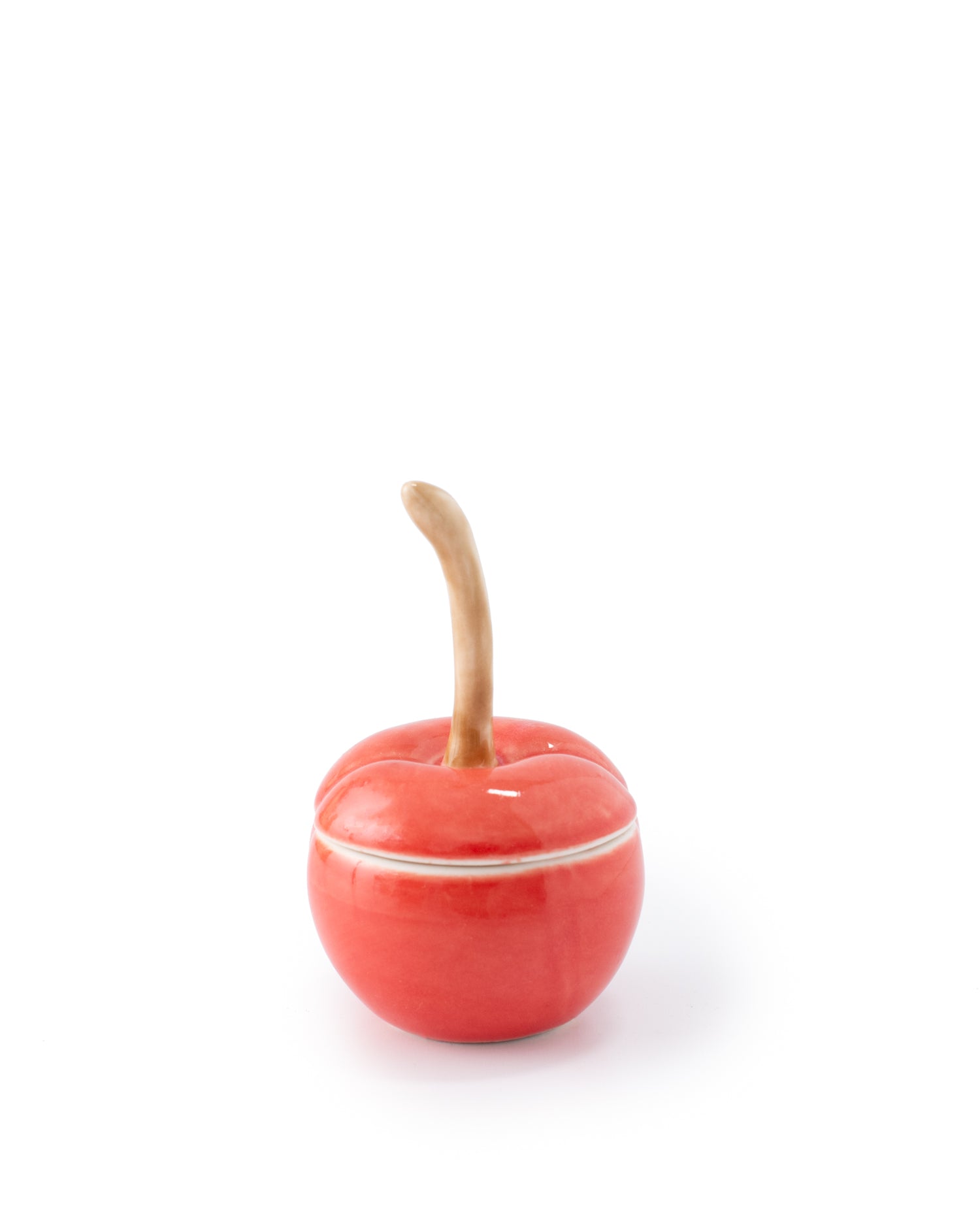 Stoneware Cherry Jar