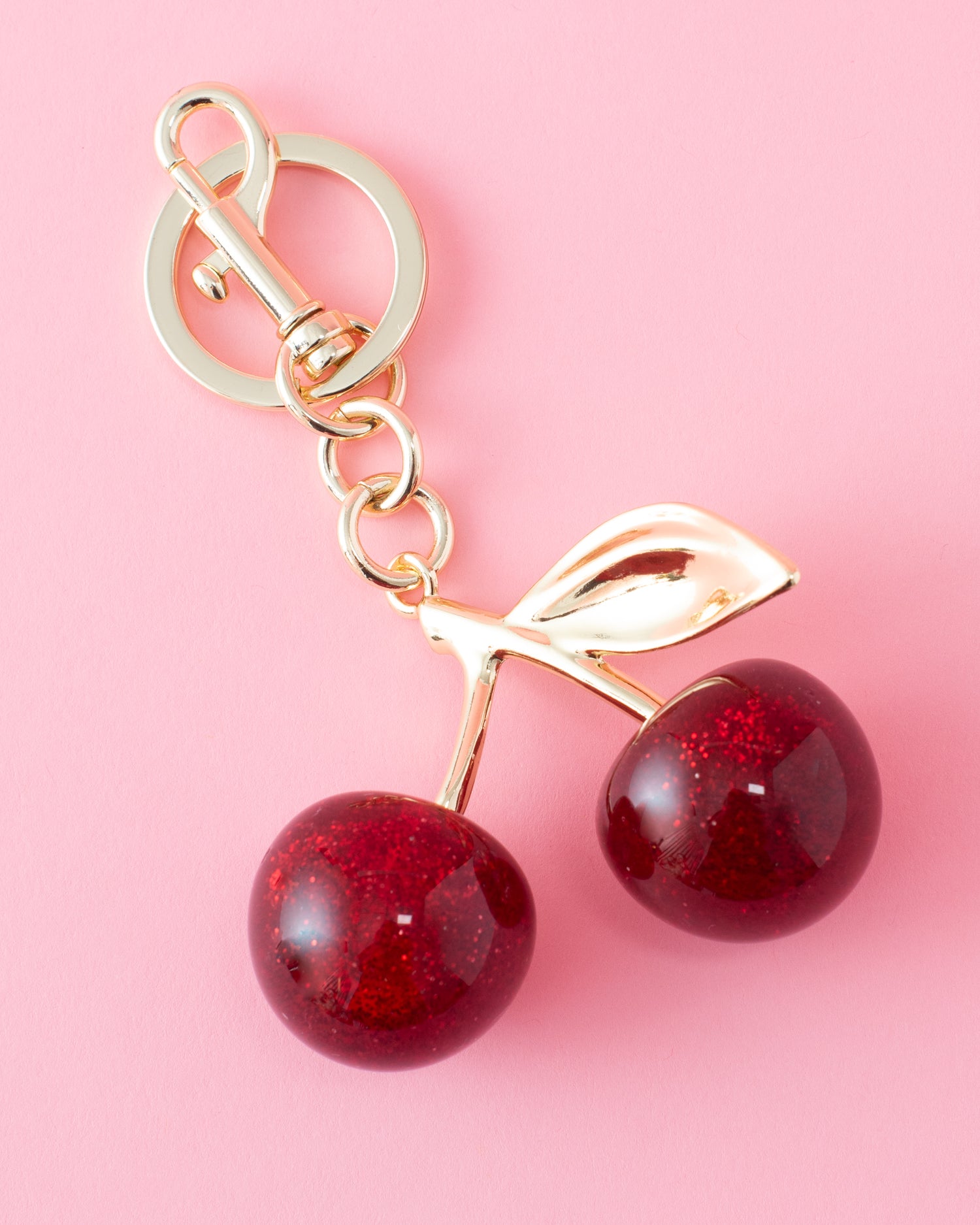 Golden Cherry Keychain