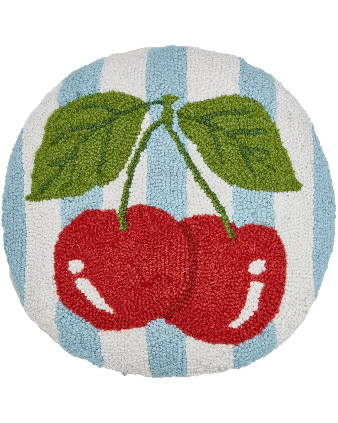 Cherry Striped Hook Pillow