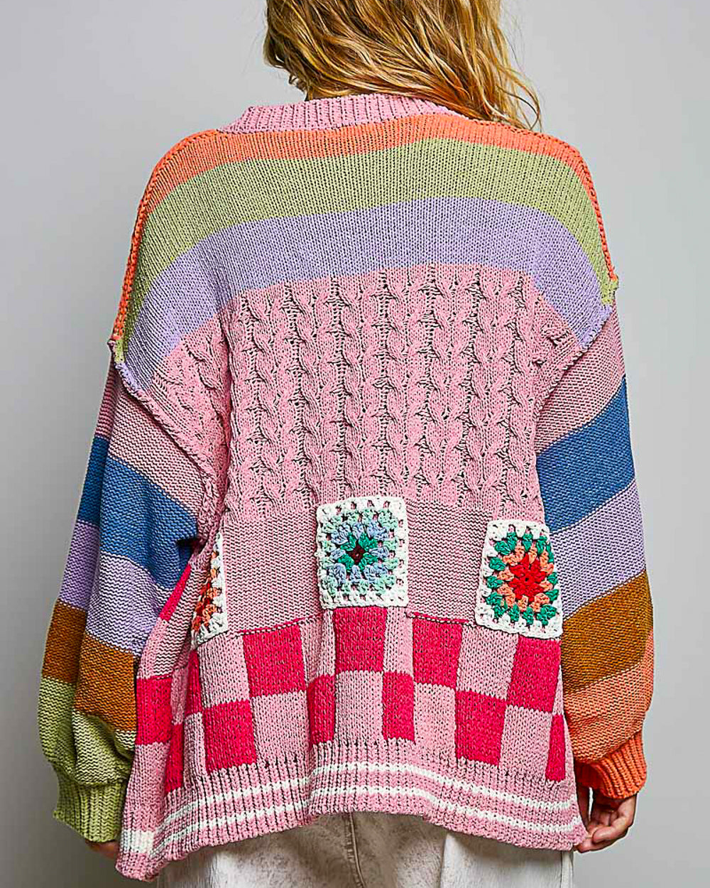 Dolly Crochet Patchwork Cardigan