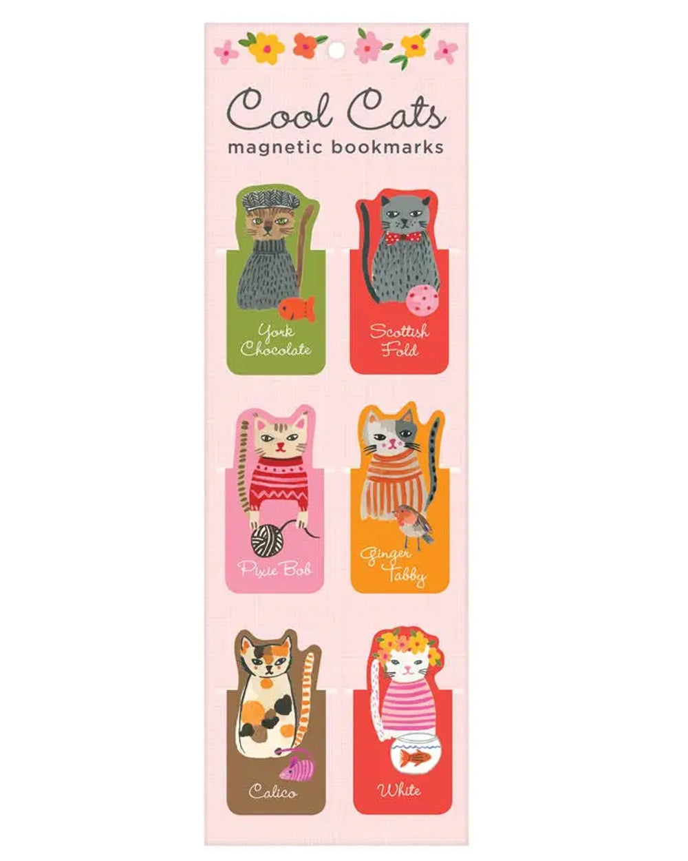 Cool Cats Magnetic Bookmarks