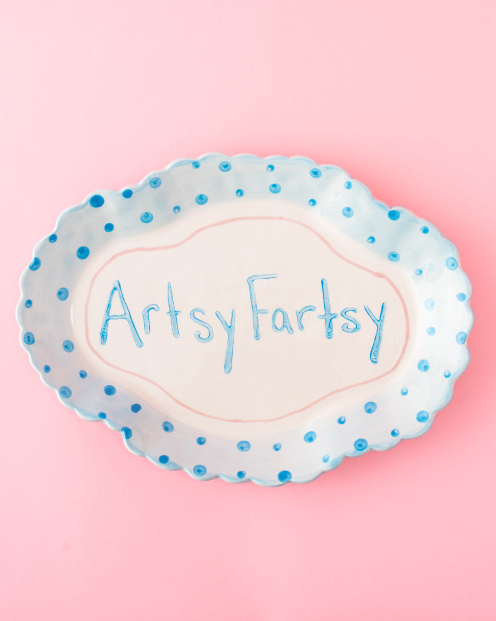 Artsy Fartsy Hand Painted Platter
