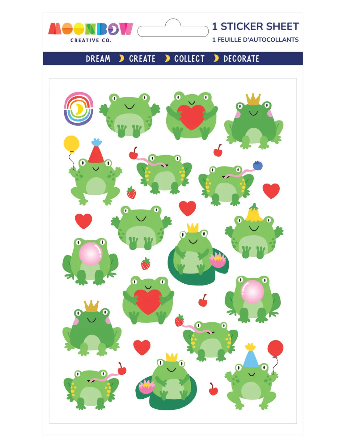 Funny Frog Sticker Sheet