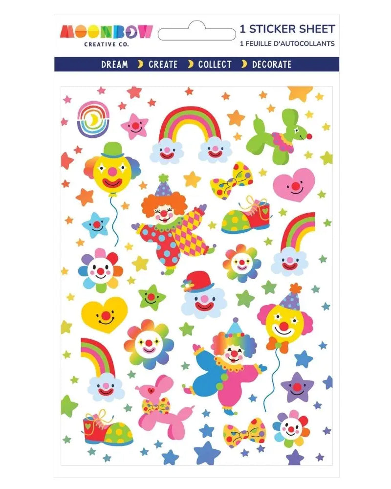 Clowning Around Sticker Sheet