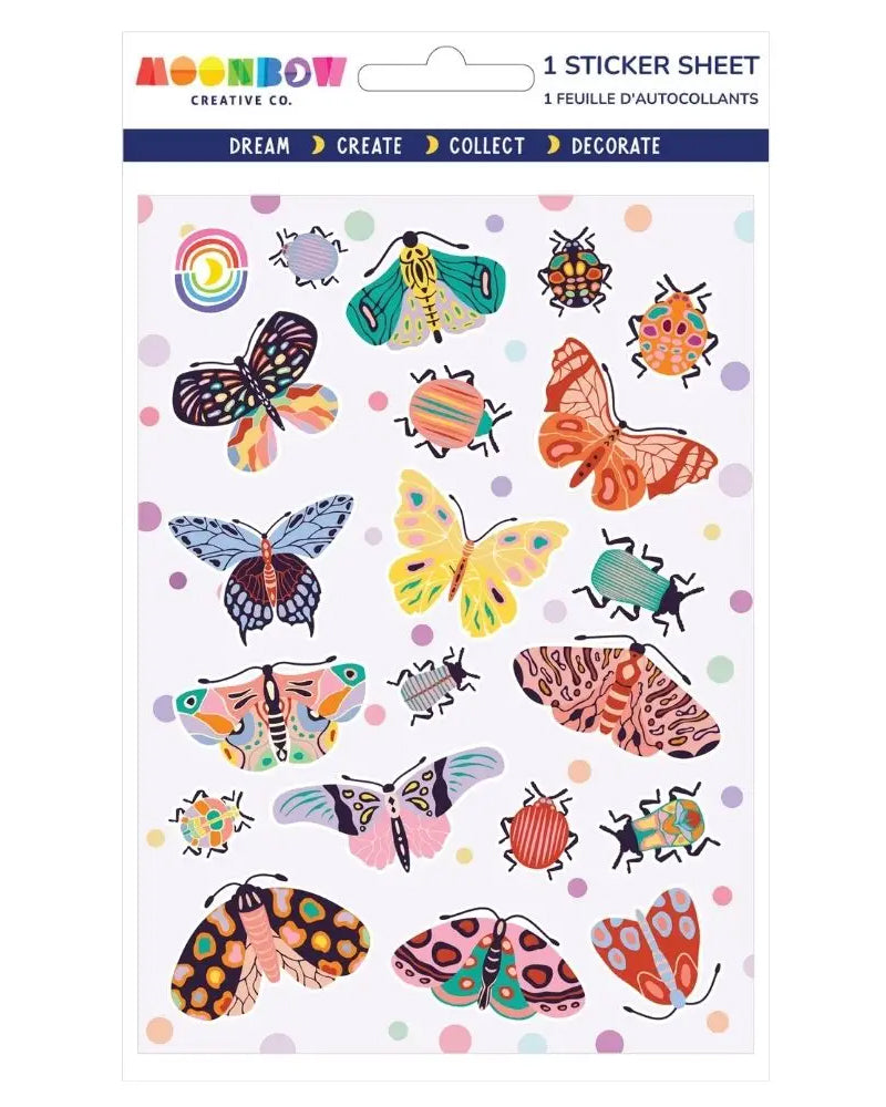 Fancy Bugs Sticker Sheet