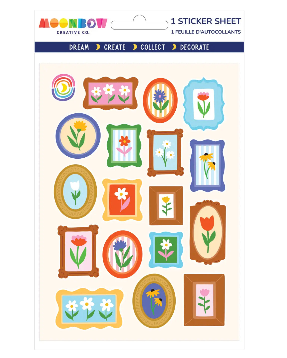 Floral Frames Sticker Sheet