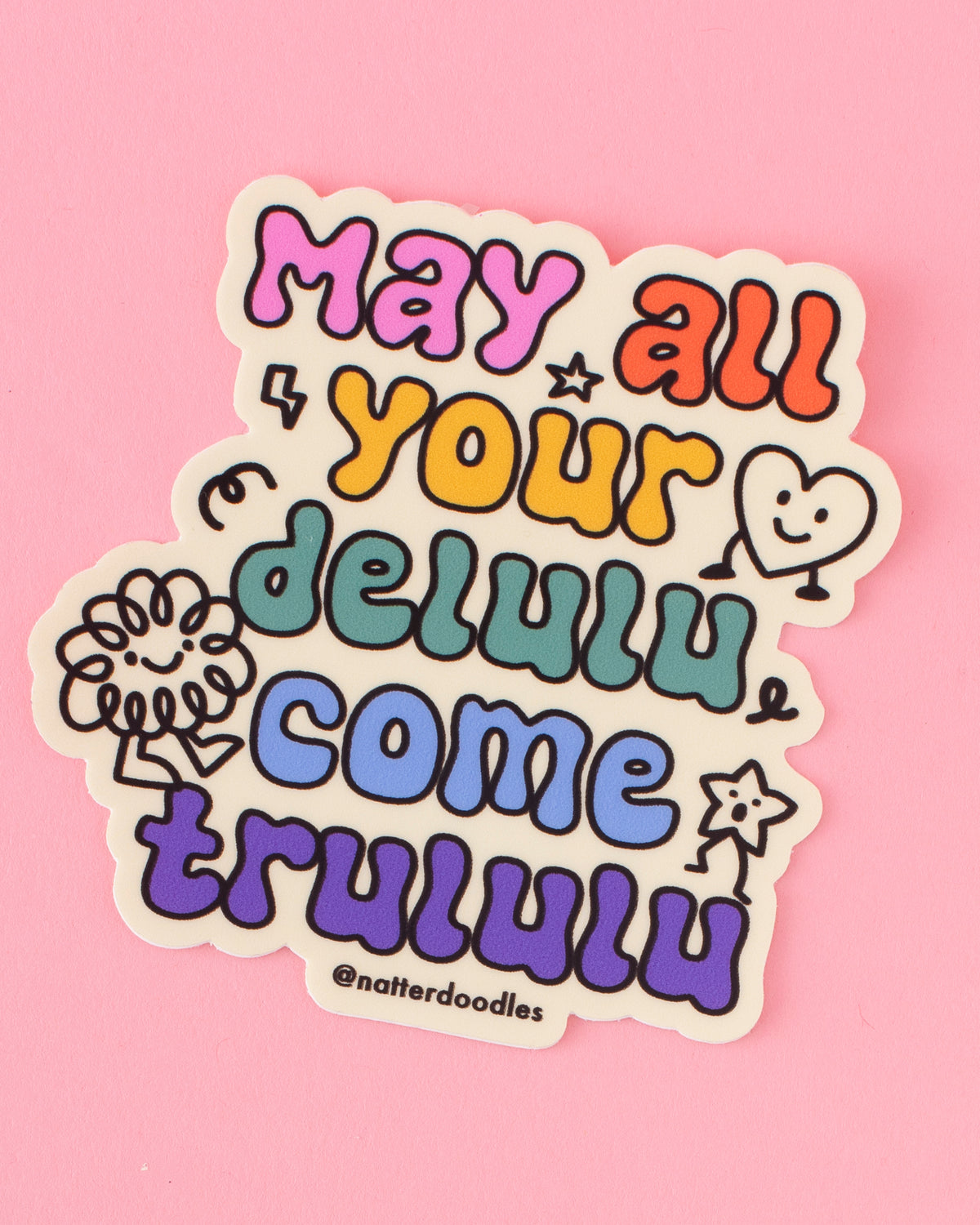 Delulu Come Trululu Sticker