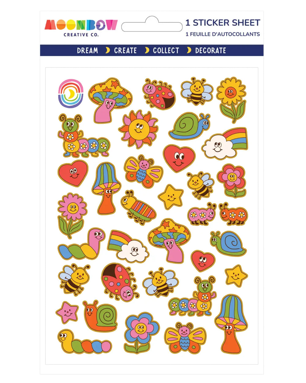 Retro Bug Club Sticker Sheet