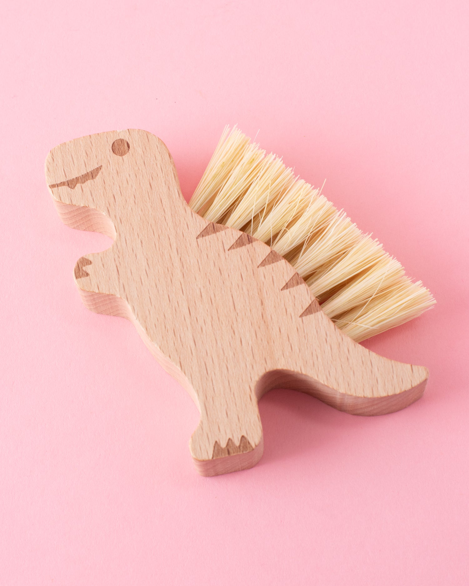 Wooden Dino Brush