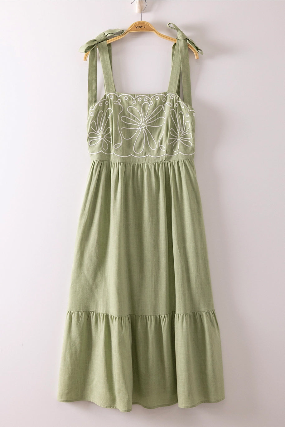 Sage Swirl Dress