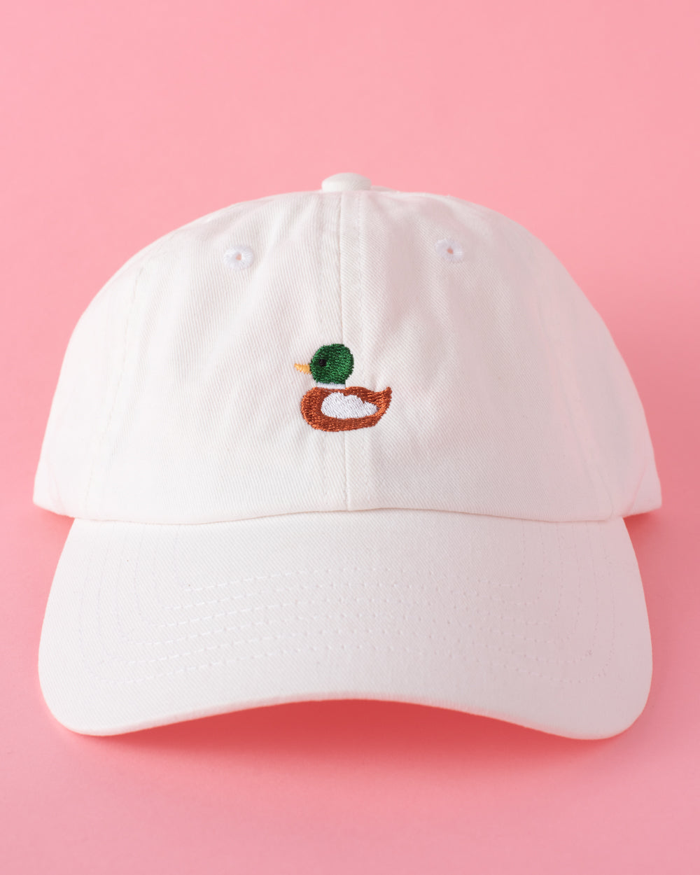 Mallard Duck Embroidered Dad Cap