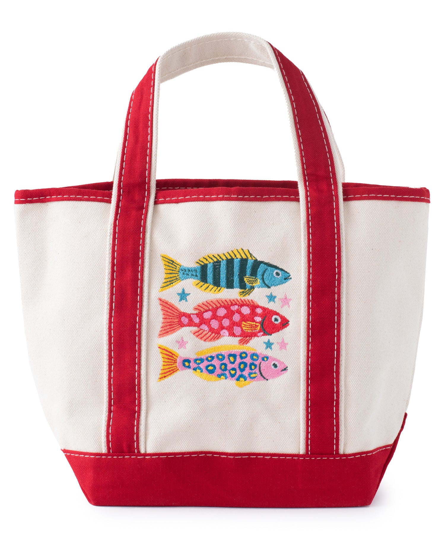 Go Fish Embroidered Tote Bag