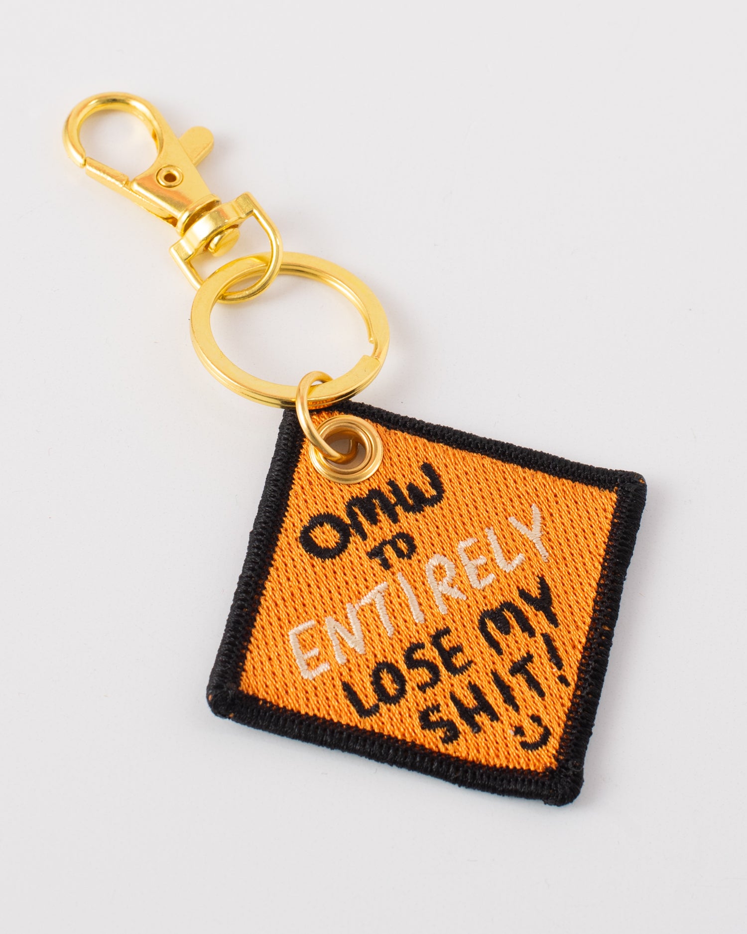 Lose My Shit Embroidered Keychain