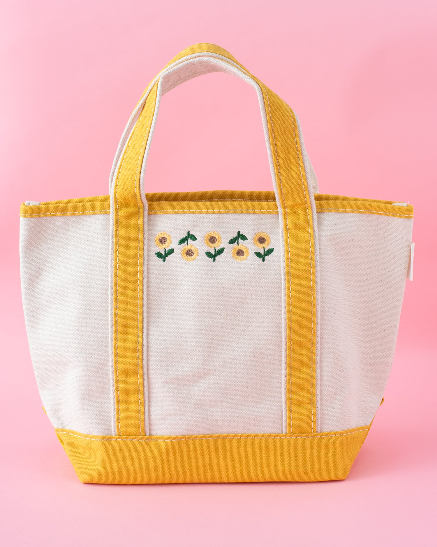 Sunflower Embroidered Tote
