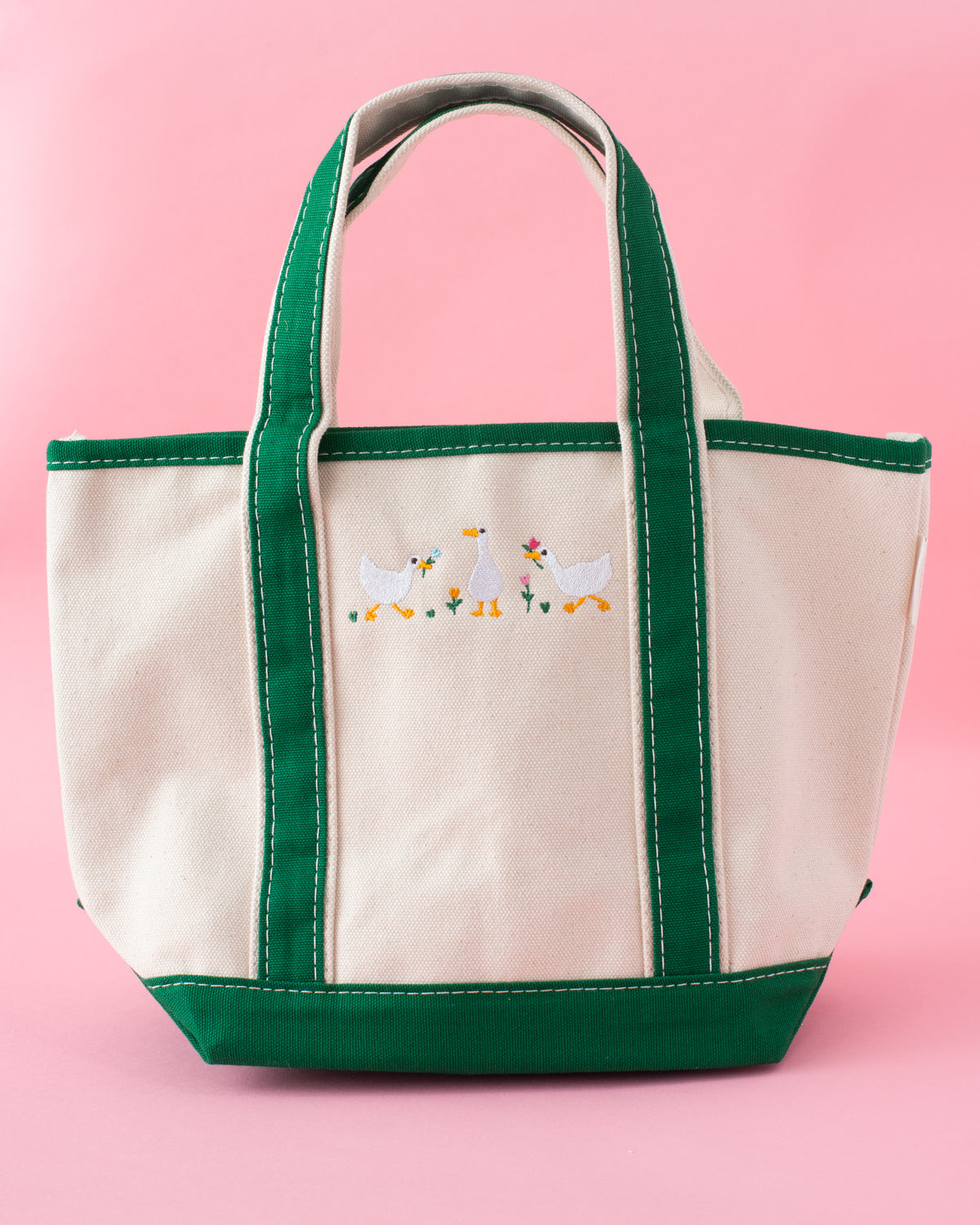 Little Ducks Embroidered Tote