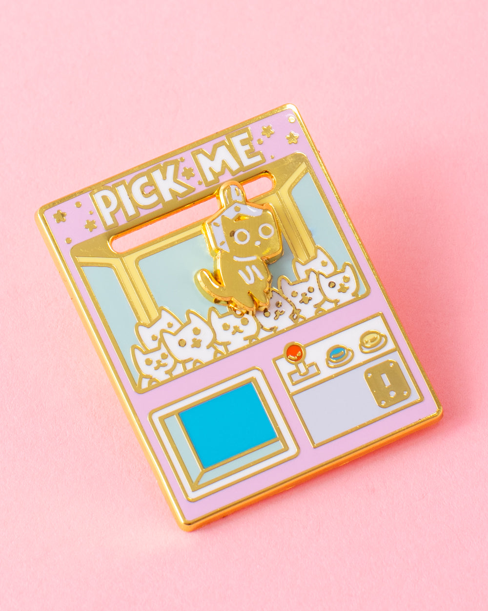 Pick Me Claw Machine Deluxe Enamel Pin