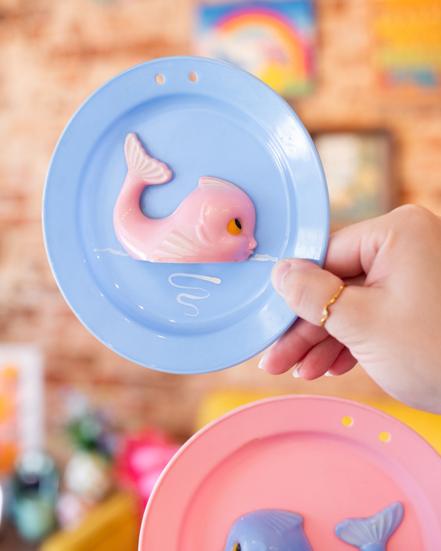 Vintage Pastel Fish Wall Art Set