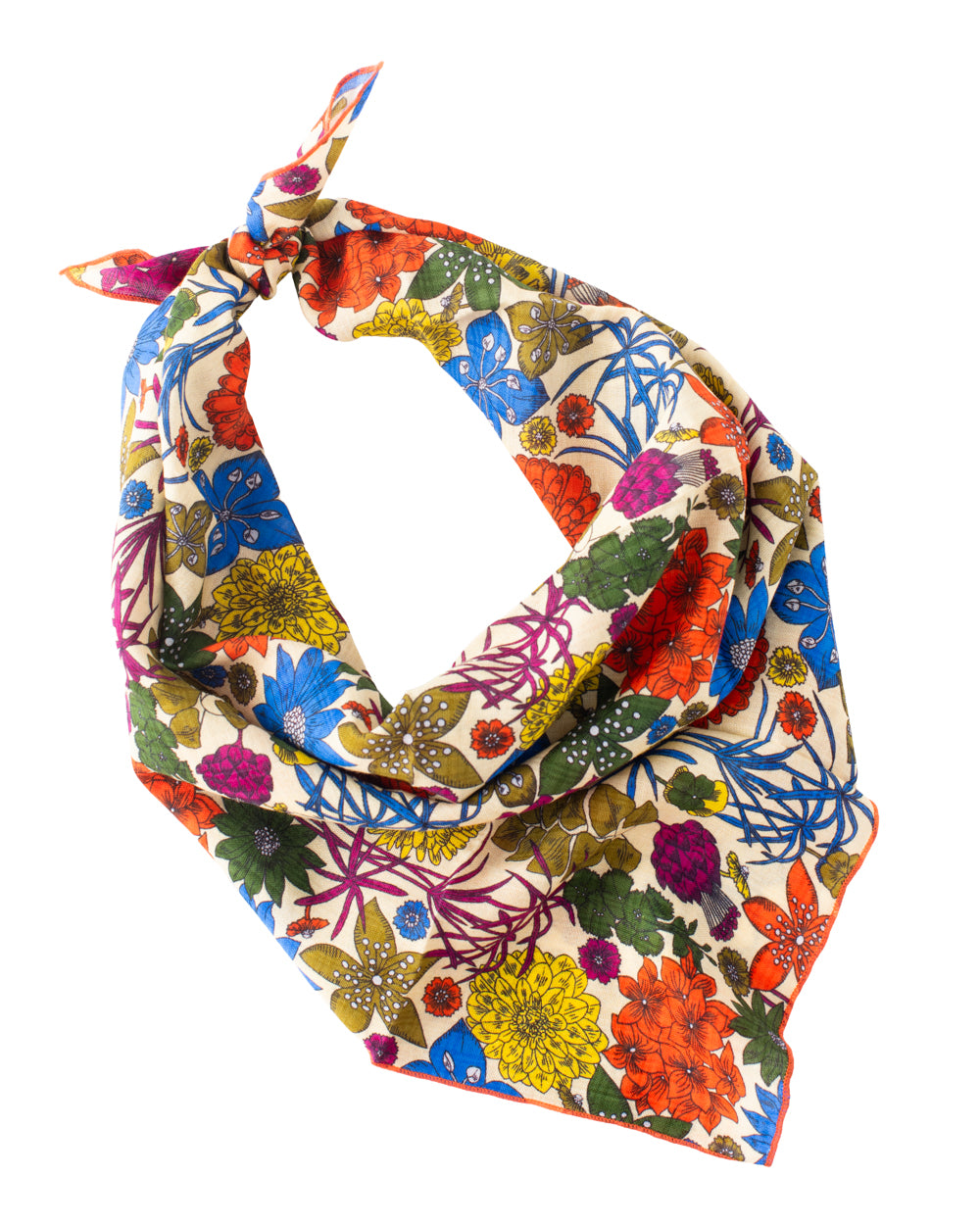 Bright Floral Daydream Bandana