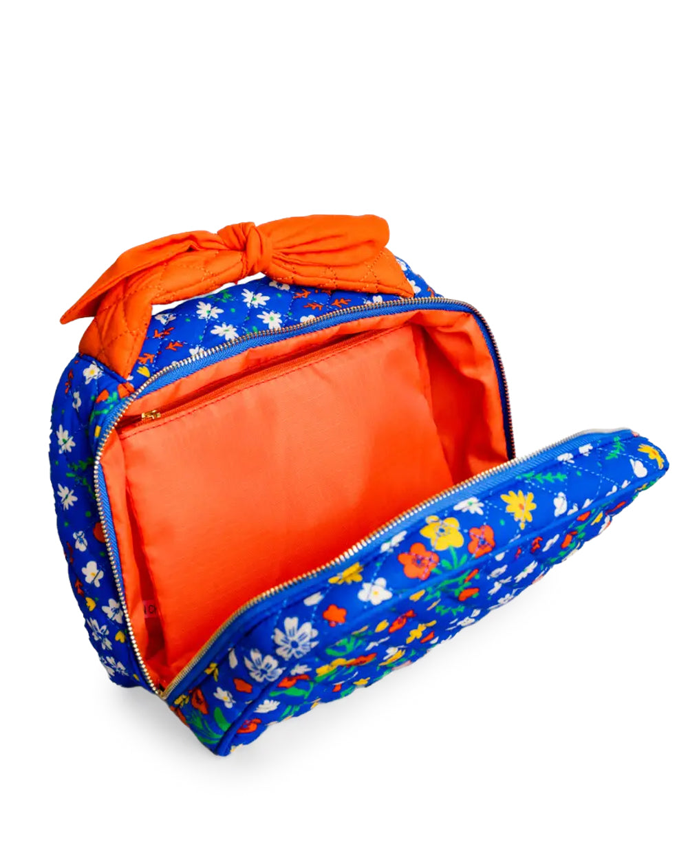 Quilted Folky Florals Cosmetic Bag