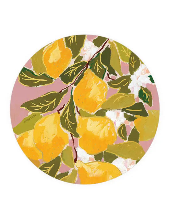 Lemon Blooms Coaster
