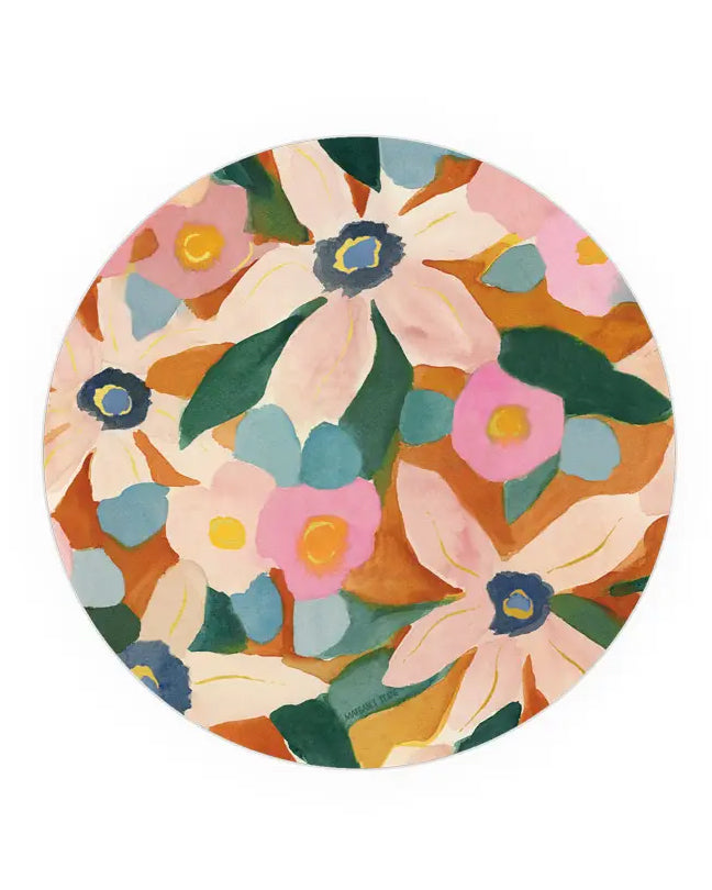 Floral Pinwheel Coaster