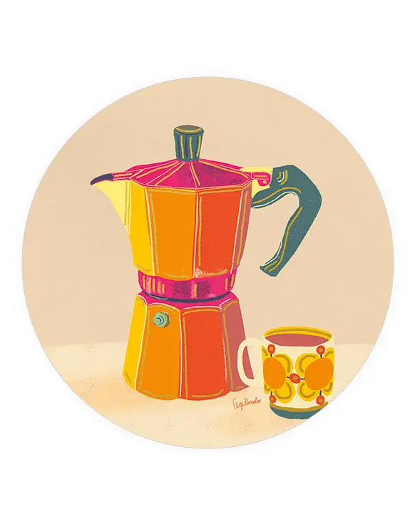 Retro Espresso Coaster