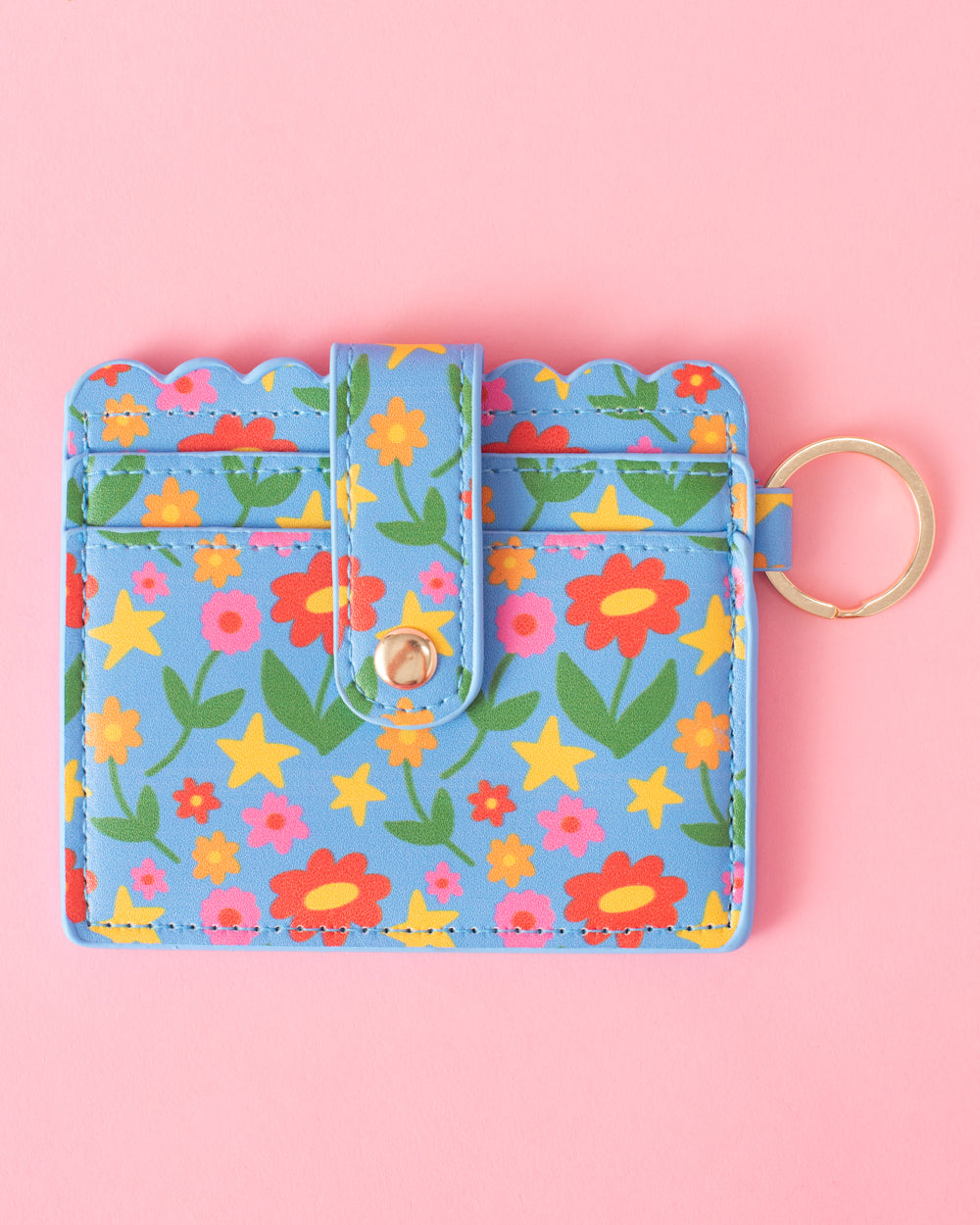 Wildflower Star Keychain Wallet