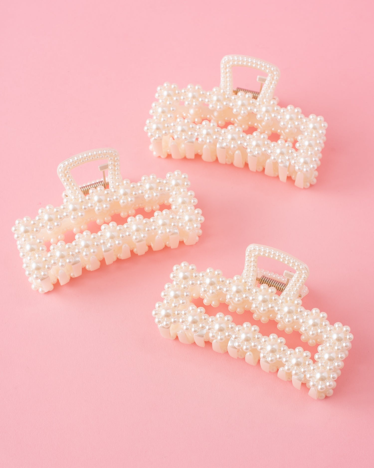 Flower Pearl Hair Clip